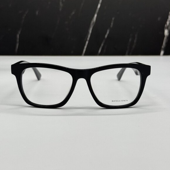 NEW BOTTEGA VENETA BV1120OA 001 BLACK SQUARE WOMEN EYEGLASSES - Picture 3 of 10